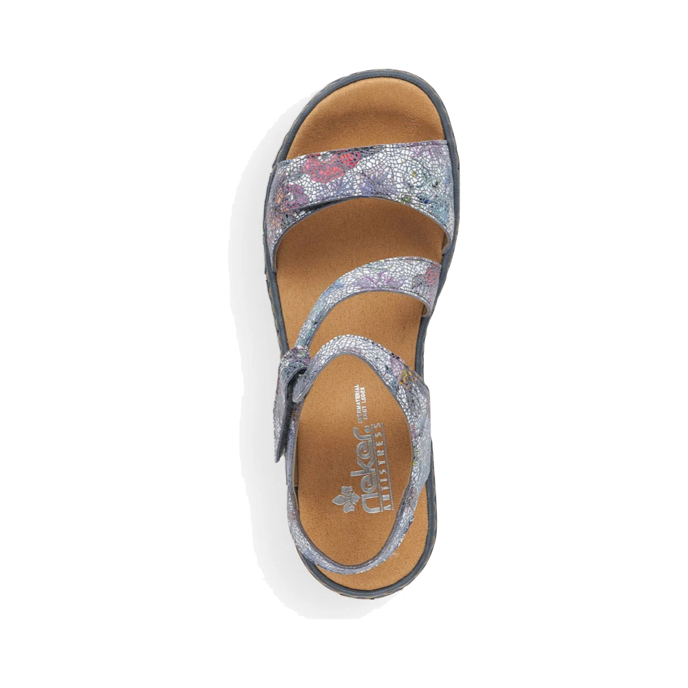 Top-down view of Rieker Regina C7 Sandal for women.