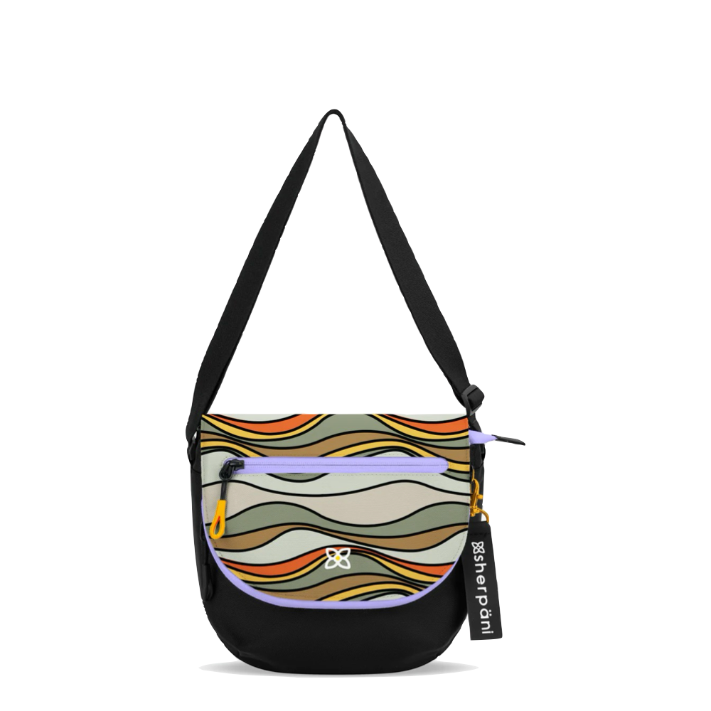 Front view of Sherpani Milli Crossbody Messenger Bag. 