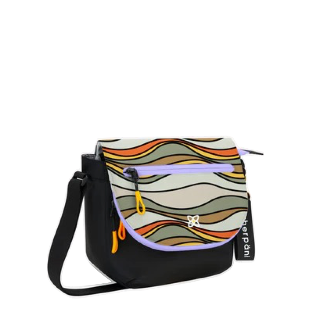 Front angled view of Sherpani Milli Crossbody Messenger Bag. 