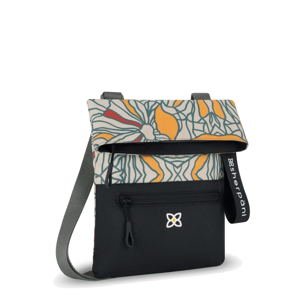 Front view of Sherpani Pica Fold Top Crossbody Bag.