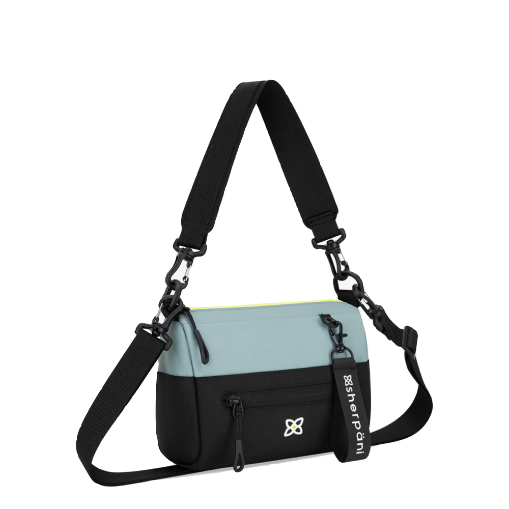 Front and Side view of Sherpani Sky Mini Crossbody Shoulder Bag.