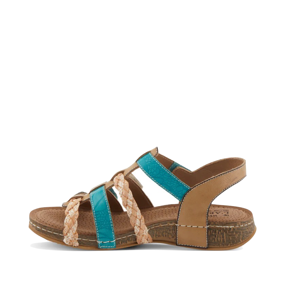 Side (left) view of Spring Step Delila Sandal for women.