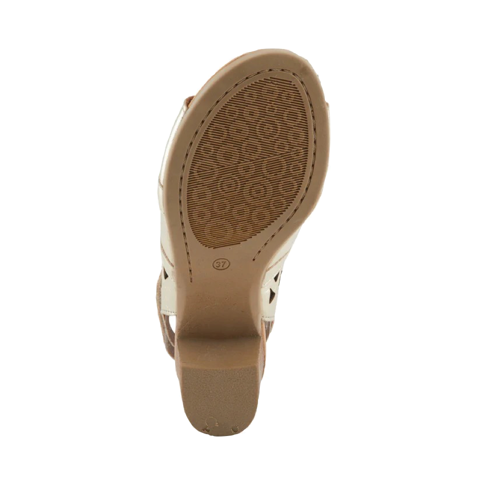 Bottom view of Spring Step Dorotha Heeled Sandal for women.