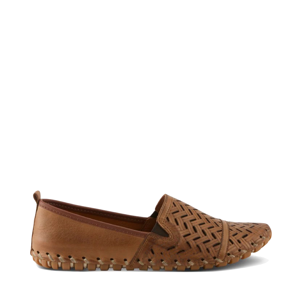 Side (right) view of Spring Step Kapri Slip On Flat for women.