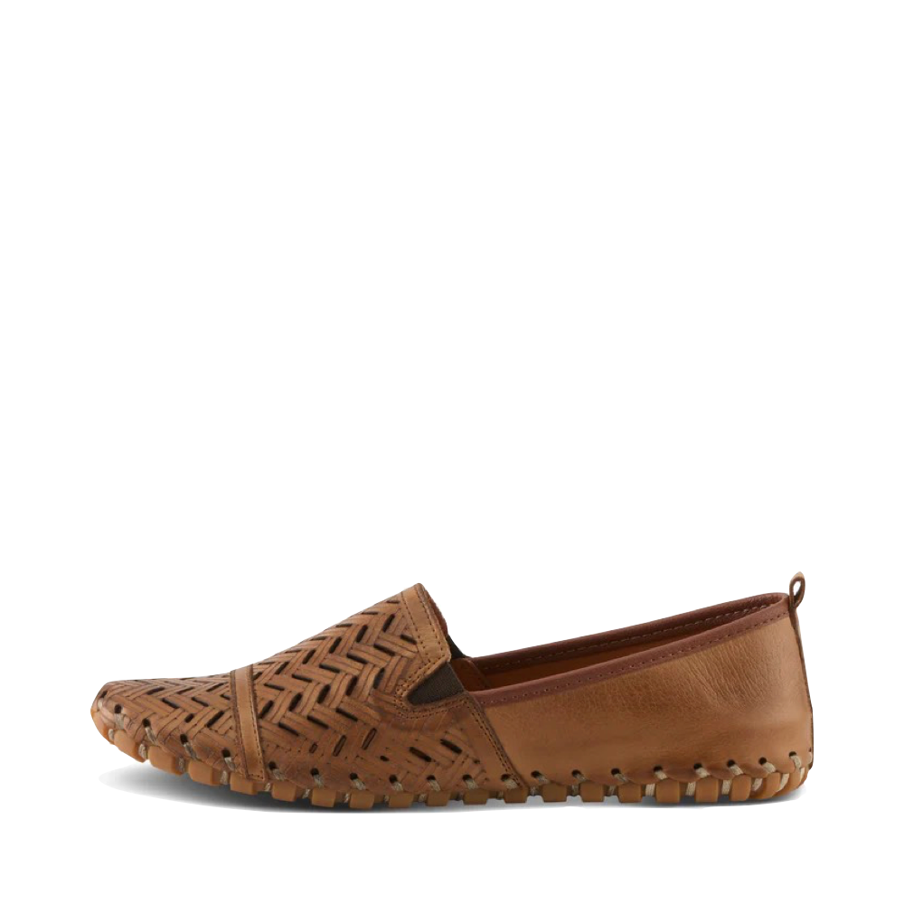 Side (left) view of Spring Step Kapri Slip On Flat for women.