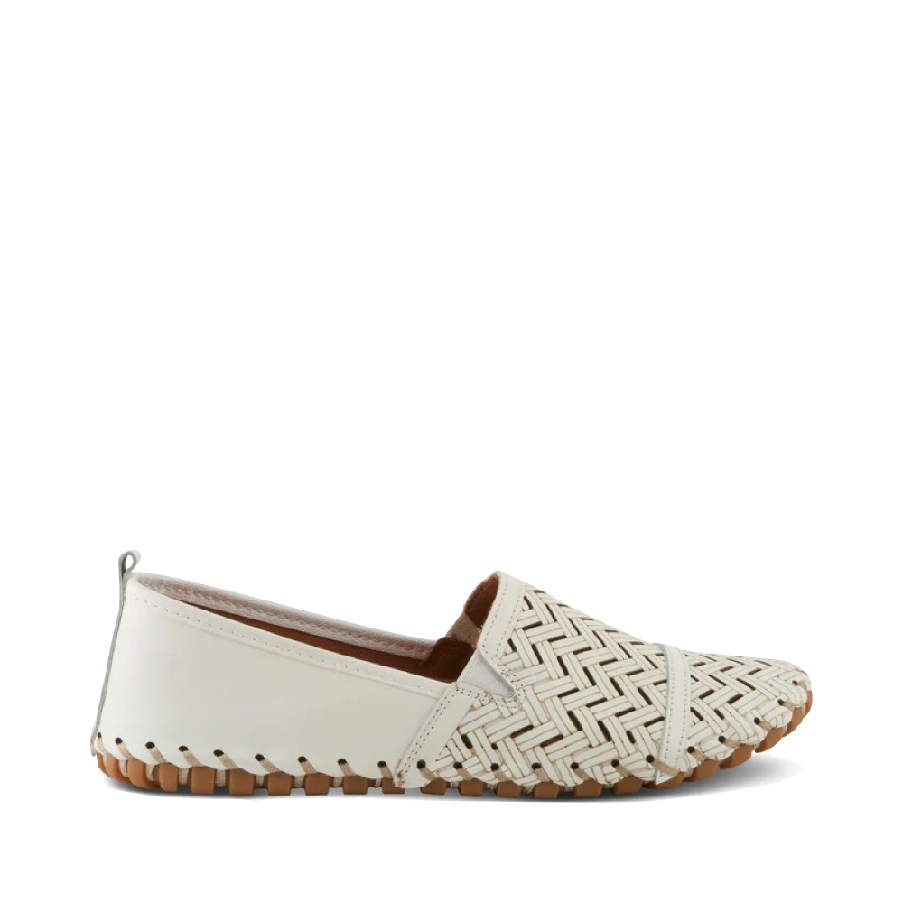 Side (right) view of Spring Step Kapri Slip On Flat for women.