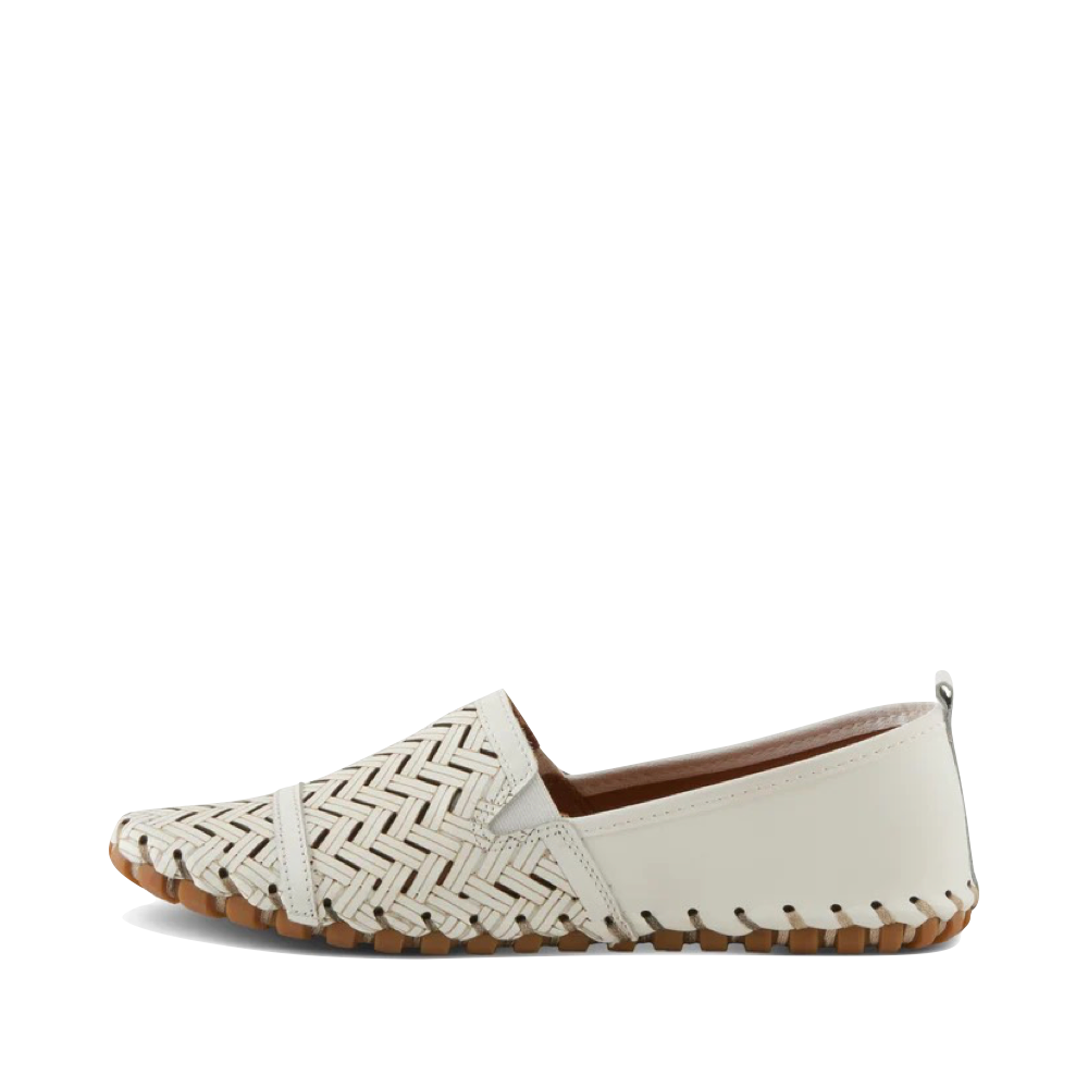 Side (left) view of Spring Step Kapri Slip On Flat for women.