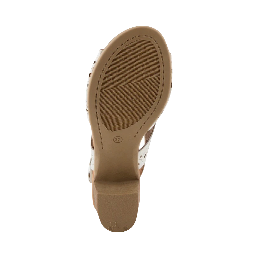 Bottom view of Spring Step Kovach Heeled Sandal for women.