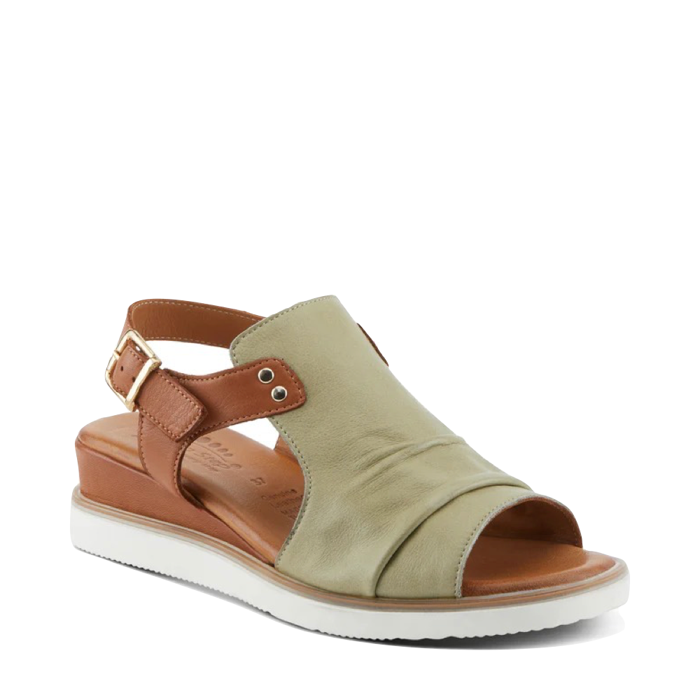 Toe view of Spring Step Locals Wedge Sandal for women.