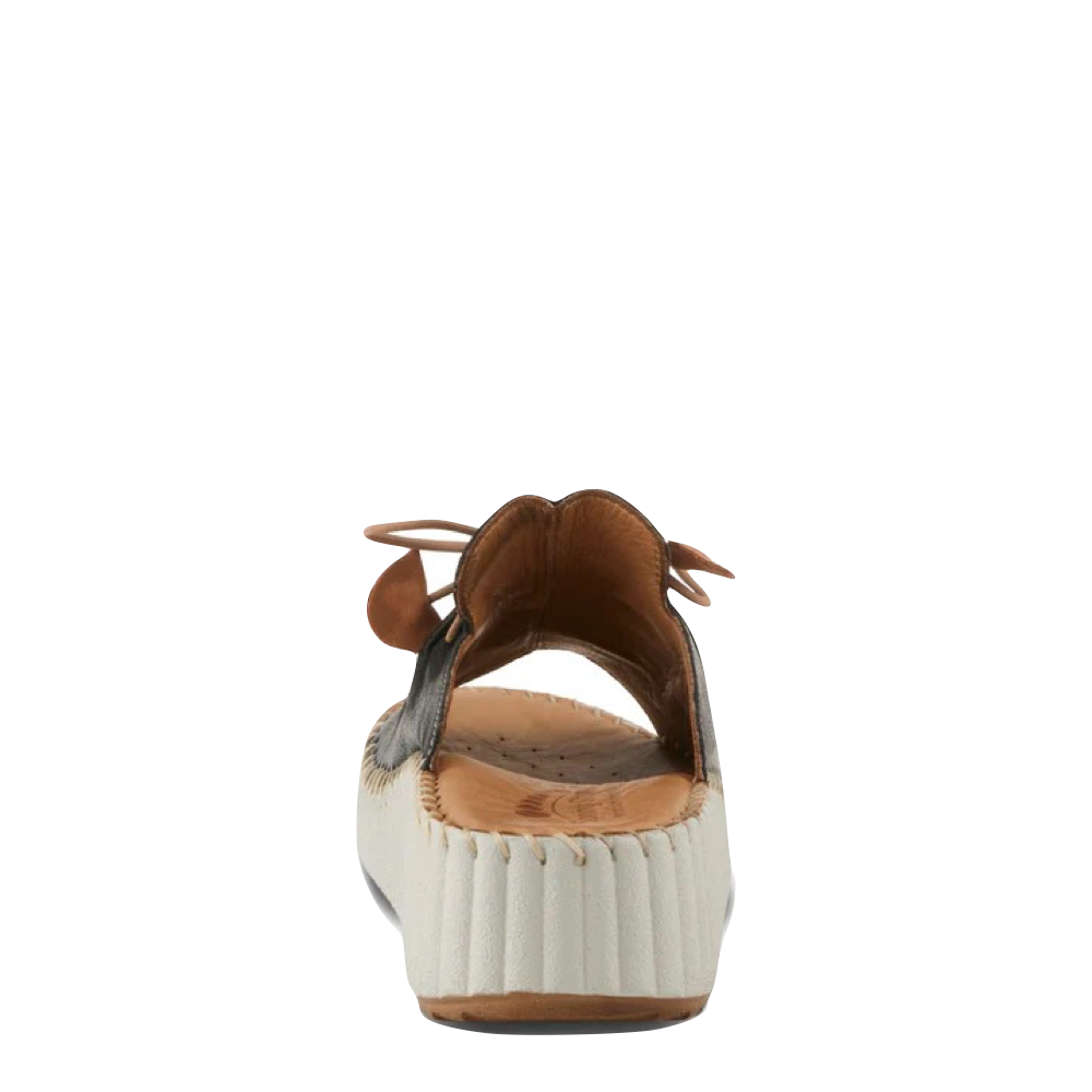 Back view of Spring Step Nevelle Slide Wedge Sandal for women.