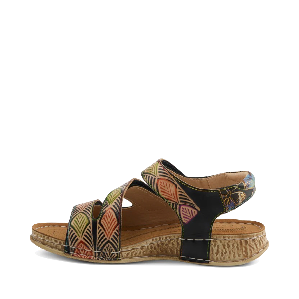 Side (left) view of Spring Step Versa Sandal for women.