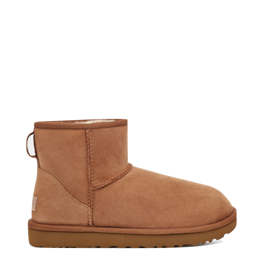 Side (right) view of Ugg Classic Mini 2 Sheepskin Boot for women.