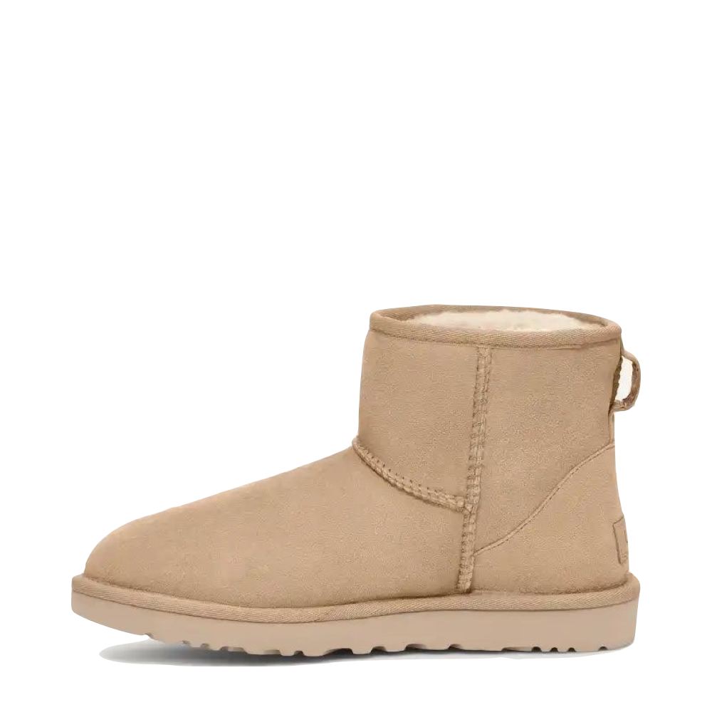 Side (left) view of Ugg Classic Mini 2 Sheepskin Boot for women.