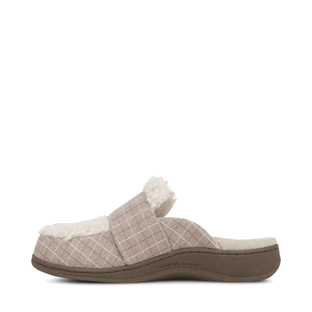 Side (left) view of Vionic Gemma 2 Mule Slipper for women.