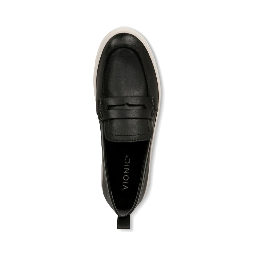 Top-down view of Vionic Uptown Smooth Leather Loafer for women.