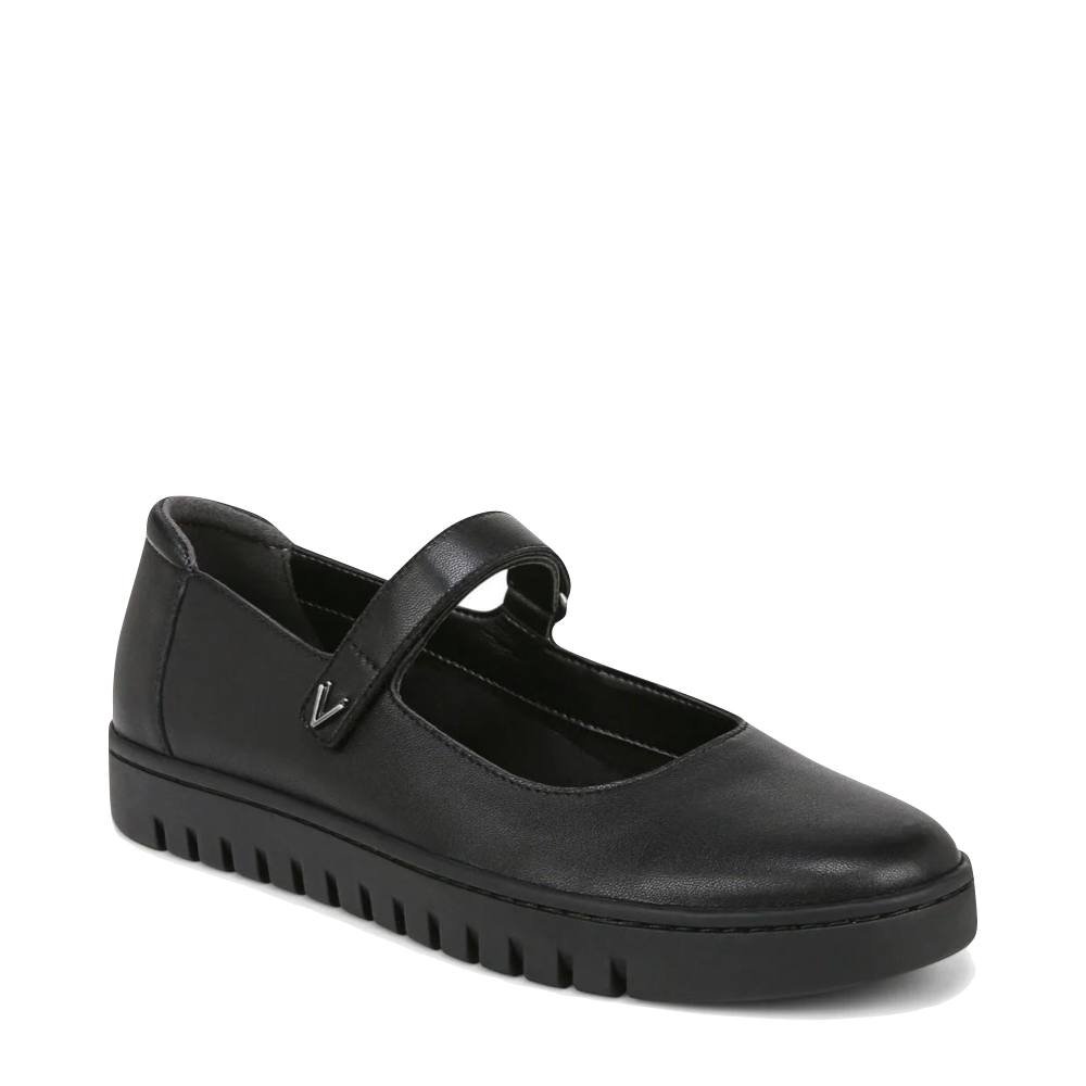 Mudguard and Toe view of Vionic Uptown Smooth Leather Mary Jane Shoe for women.