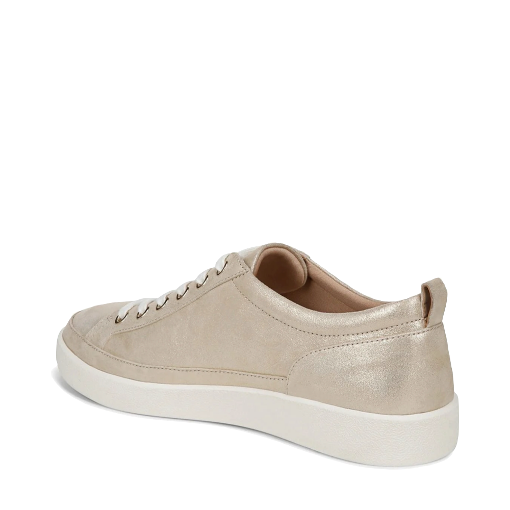 Heel view of Vionic Winny Leather Tie Sneaker for women.