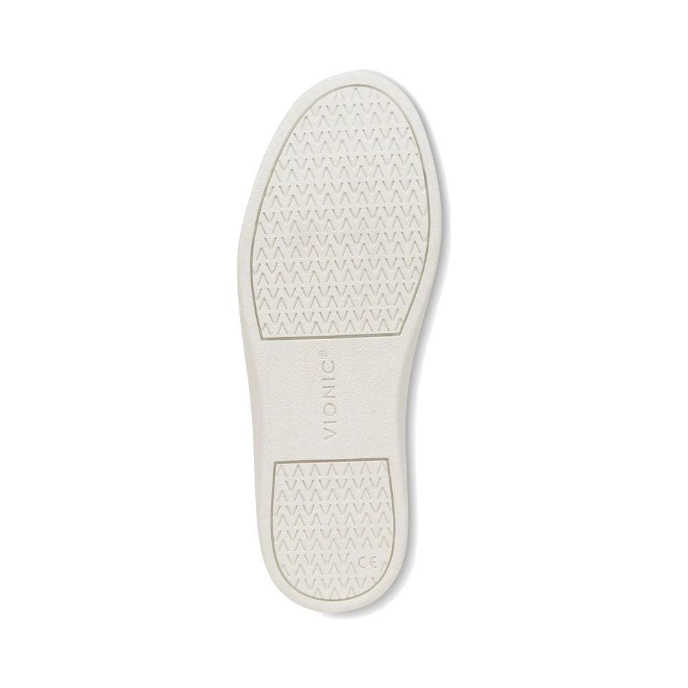 Bottom view of Vionic Winny Leather Tie Sneaker for women.